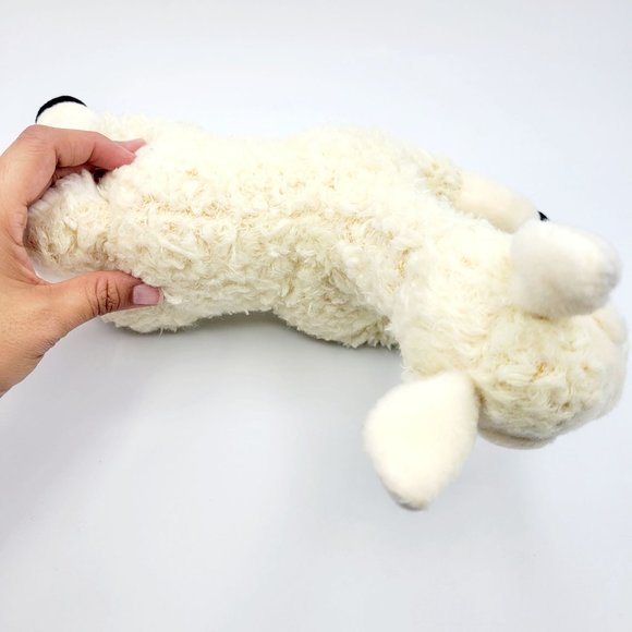 Aurora Cream Flopsie Llama Stuffed Animal Realistic Plush Cream Zoo Farm 12" - Picture 4 of 10